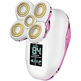 Electric Razors for Women Legs-5D Magnetic Detachable Head Flawless Razor-IPX7 Waterproof Wet Dry Cordless Trimmer-USB Rechargeable Travel Kit