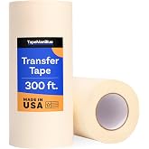 TapeManBlue Paper Transfer Tape for Vinyl, 12" x 300' Roll, Made in America, Premium Transfer Tape for Vinyl Graphics &amp; Laser Cutting