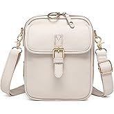 Vintage Messenger Bag Leather Crossbody Bags for Women Men Small Anti Theft Cross Body Shoulder Purse with Card Slots