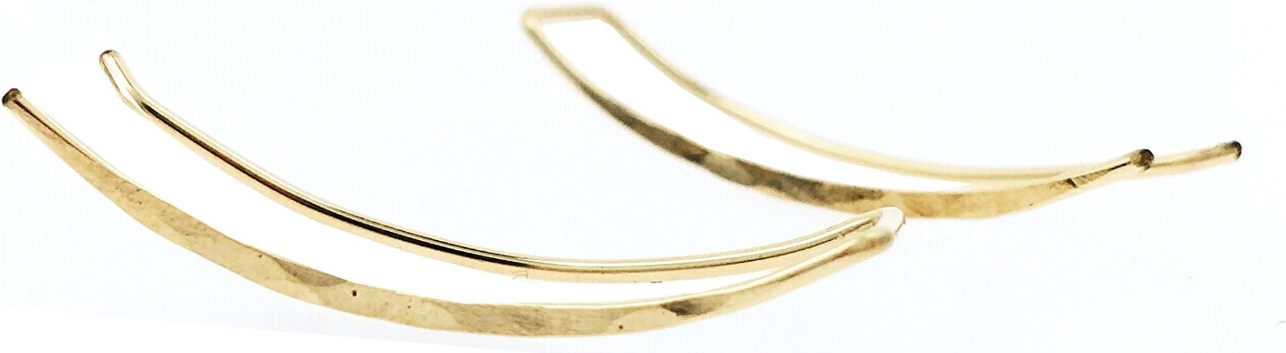PINJEAS Ear Climber Earrings hHandmade Crawler Bar Pins Sweep Long Oorbellen Minimalist Gift Ear Clip Cuff Earring