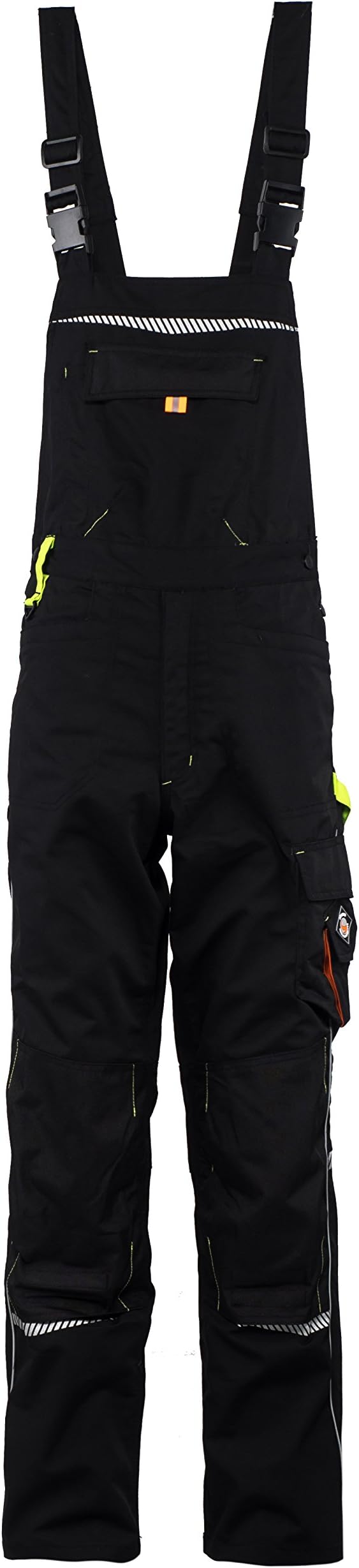 Stenso Prisma® Mens Work Bib and Brace Dungarees Overalls Multi & Kneepad Pockets