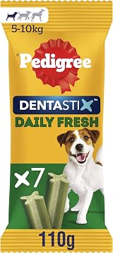 Pedigree Dentastix Daily Fresh Dental Treats Small Dog 70 Sticks Pack 10 view 4