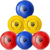Pandahero Street Hockey Balls - 6 Pack No-Bounce PVC Balls for Kids Toys | Hockey Christmas Stocking Stuffers Gifts for Kids