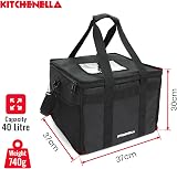 Kitchenella 40 Litre Thermal Delivery Bag 38x38x32cm Insulated view 7