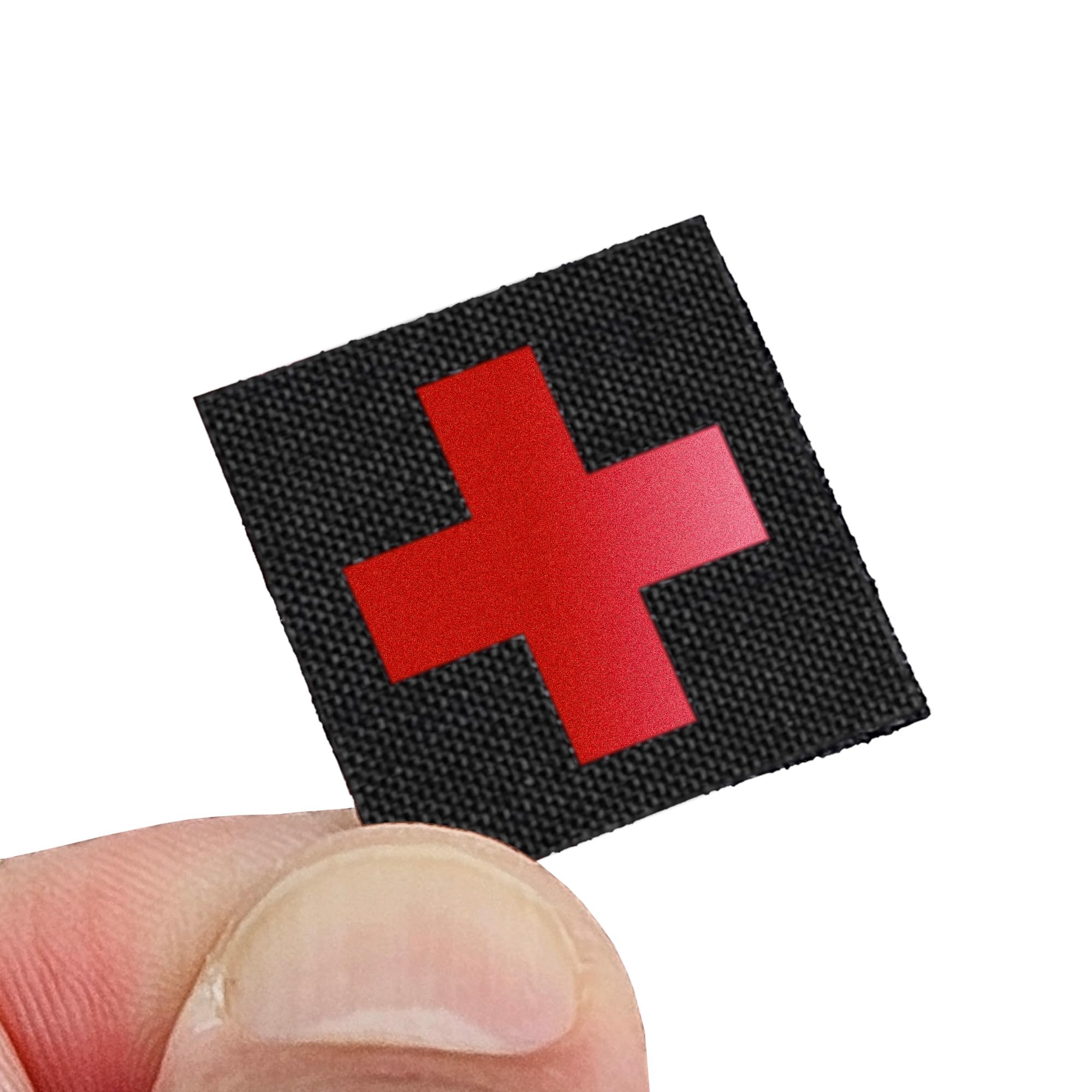 Mini Medical Cross IFAK First Aid Tiny Patch [Black,Red]