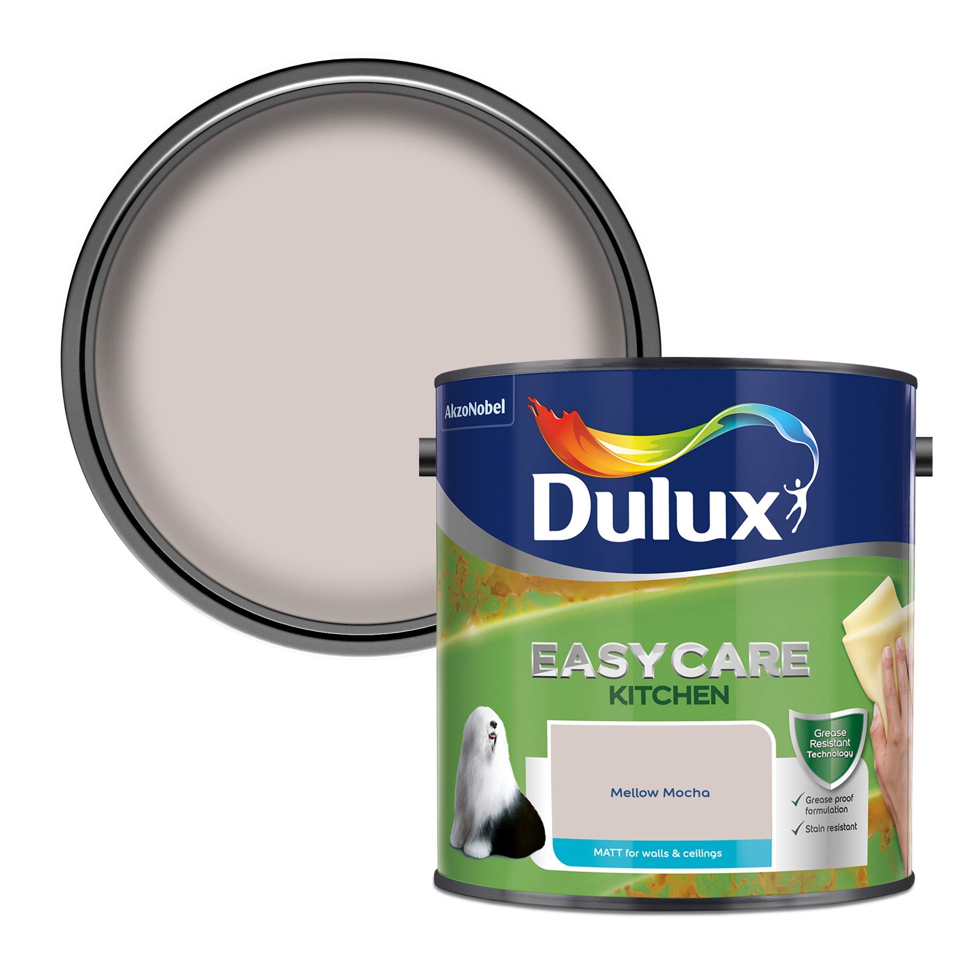 Dulux Easycare Kitchen Matt Emulsion Paint - Mellow Mocha - 2.5L