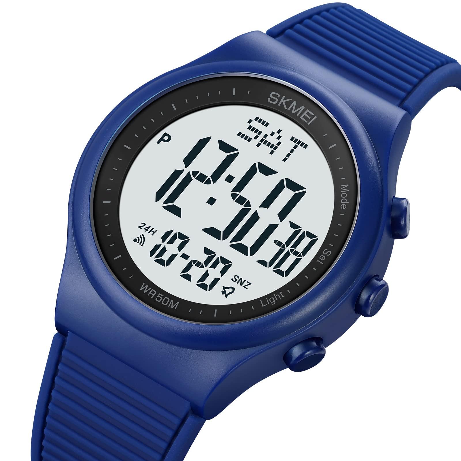 Digital Watch for Women Waterproof Stopwatch Sports Watches for Mens and Womens Unisex Outdoor Rubber Strap Multifunction Wristwatch with Luminous Display