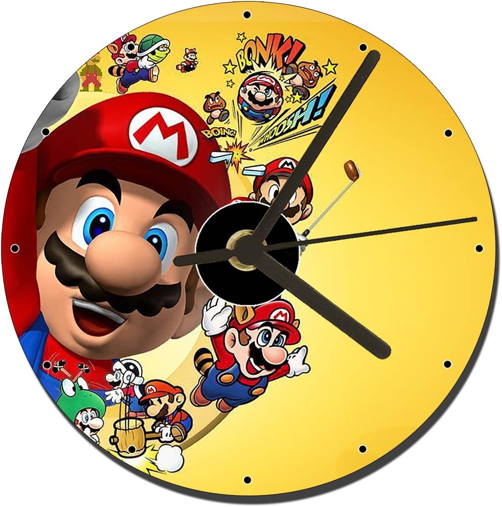 Super Mario Bros A CD Clock 12cm