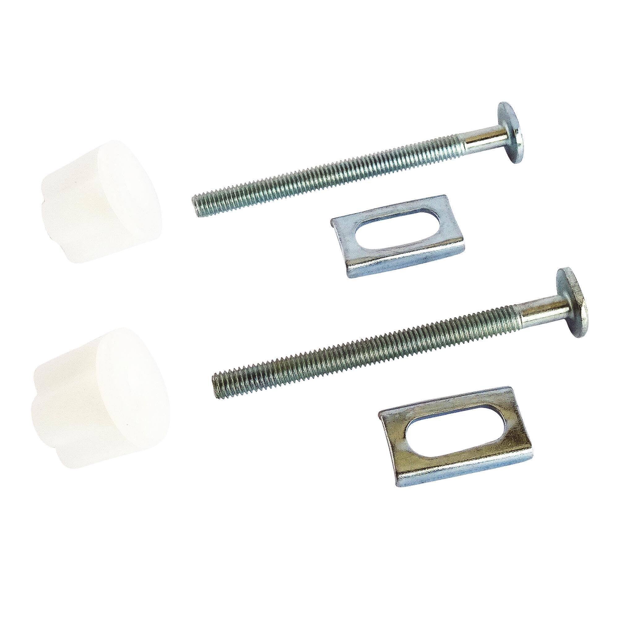 Toilet Seat Fixing 2 Plates 2 Nuts 75 mm