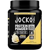 Jocko-Molk Whey Protein Powder, Vanilla, 18 Servings | 22g Protein, Digestive Enzymes, Probiotic Blend, No Sugar Added, Essential Amino Acids