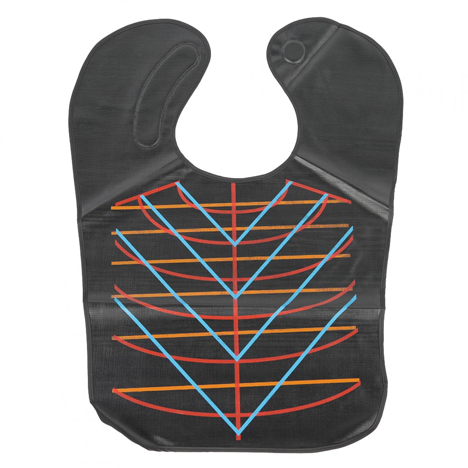 Kuuleyn Cutting Collar Hairdresser Cape PVC Reusable Professional Waterproof - Hairdresser Magnetic Buckle Cape - Hairdresser Hairdresser Styling Dress Cloth Tool (Black)