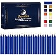 24 Pack Blue Spell Chime Candles – Premium Mini Unscented Taper Candles for Rituals, Prayer, Birthdays, Meditation, Altar, Spells, Chime Candles - 4 Inch Tall - Ideal for Witches