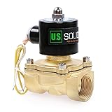 U.S. Solid 1" Brass Electric Solenoid Valve 110V AC