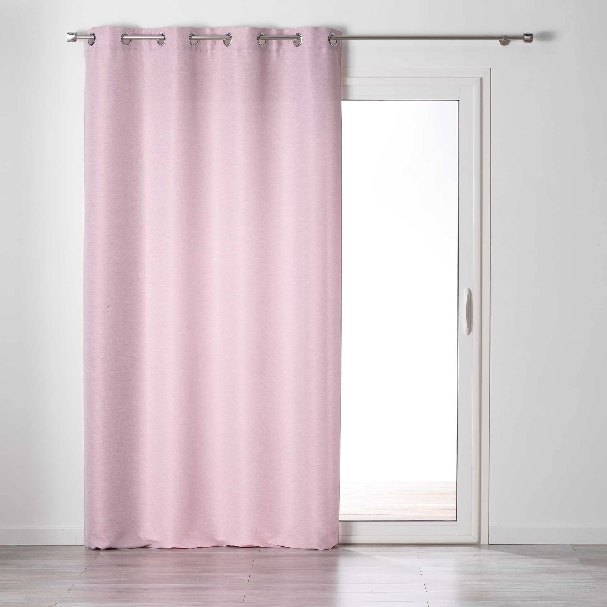 Douceur d'Intérieur Shimmering Bedroom Curtain with Eyelets 140 x 240 cm Glamour Design