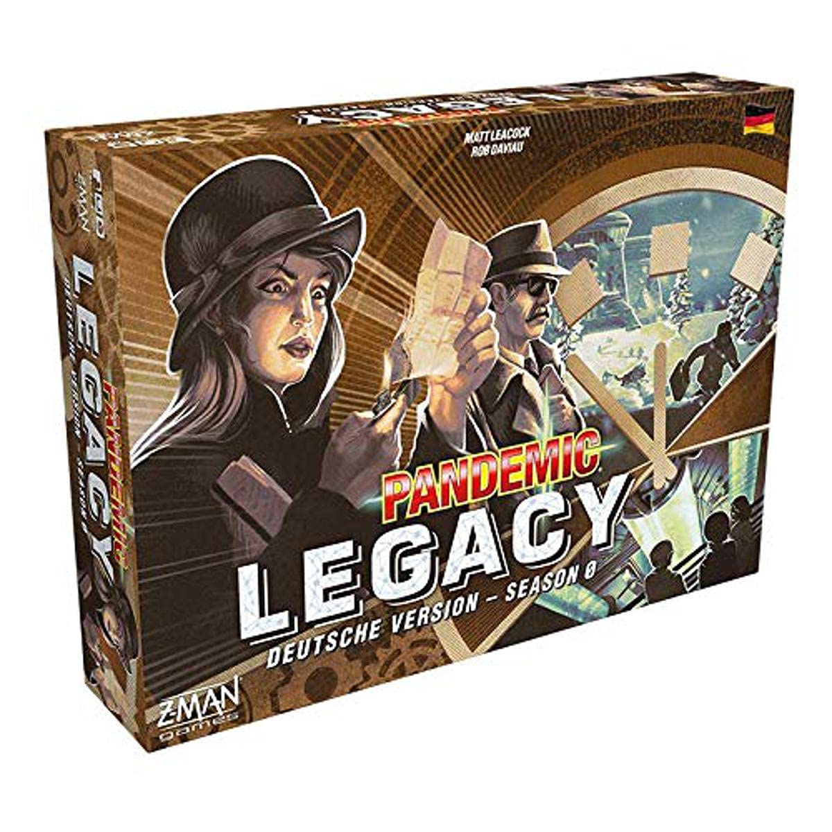 ZMan, Pandemic: Legacy – Season 0, Connoisseur Game, Board Game, 2-4 Players, Ages 14+, 60+ Minutes, German