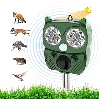 Repulsif Chat Exterieur Ultrason Chat Repulsif Chien Charge Solaire Chargement Usb Prevenir Les Chiens Et Les Chats Les Oiseaux Pour Jardins Champs Pepinieres Etanche Ip66 Amazon Fr Commerce Industrie Science