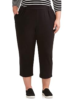 plus size knit capris