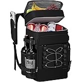 MIYCOO Cooler Backpack - 40 Cans Insulated Backpack Cooler for Men & Women, Portable 2 Leak Proof Compartments Coolers Bag for Beach Travel Picnic Lunch Hiking BBQ Camping