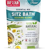 Hemorrhoid Treatment 40oz Sitz Bath Salts Postpartum Soaking Blend Epsom Salt Soak with All Natural Oils for Self Care Bartho