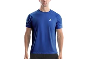 Roadbox Men's Rash Guard Short Sleeve, UPF 50+ UV Sun Protection Swim Shirts, Quick Dry Lightweight Water Surf Beach T-Shirt