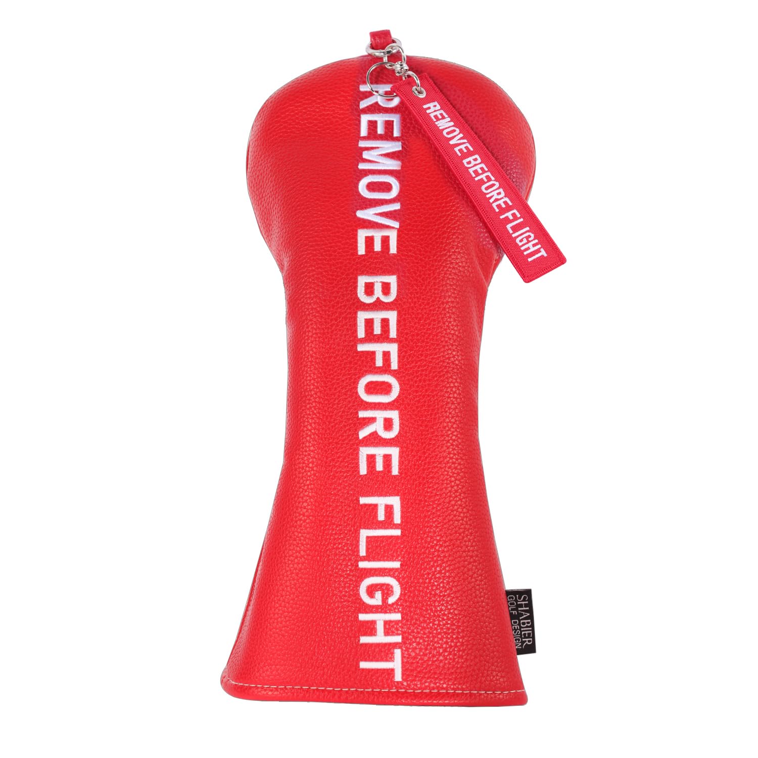 SHABIER Golf Head Cover with Remove Before Flight Design for Golf Club (Red Driver Cover)