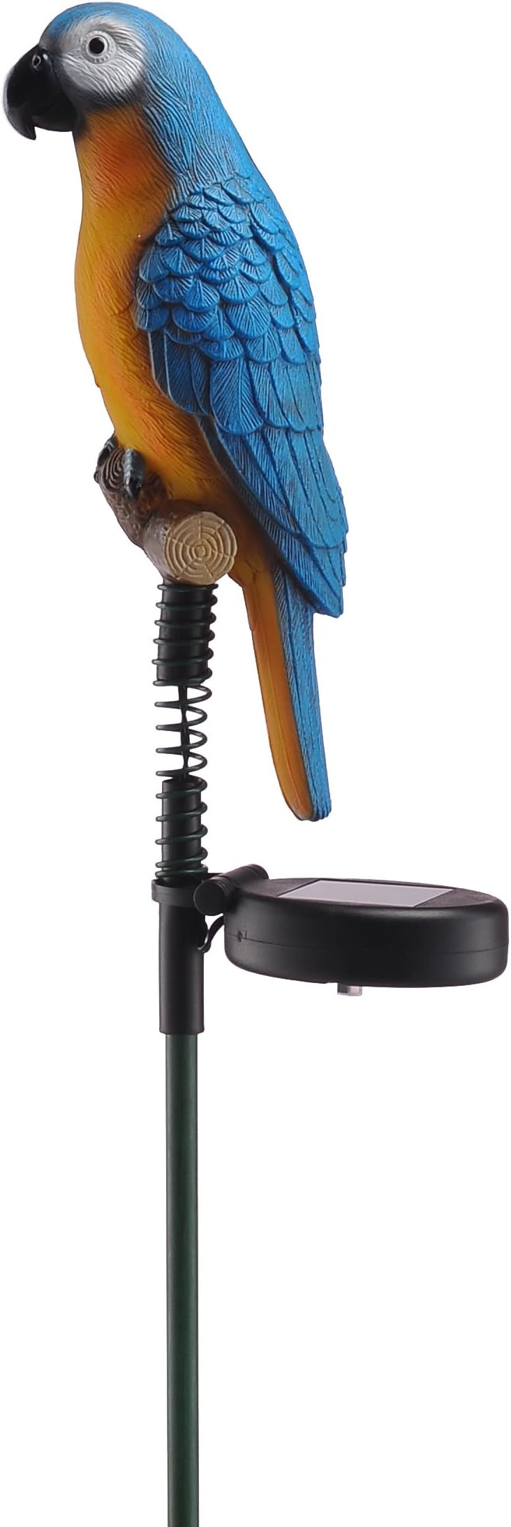 PPR Direct Marketing 10384-1 Solar Powered Jungle Bird Statue, Blue