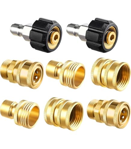 Be In Your Mind Lot De 2 Embouts De Buse à Orifice De Canon à Mousse En Laiton De 0,9 Mm Avec Machine à Mousse, Pièces De Rechange Pour Lance à Mousse