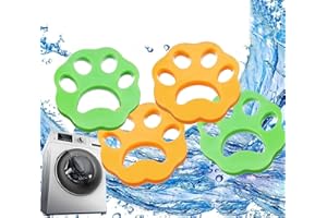 AHCJYEEJK 4 PCS Pet Hair Remover for Laundry Hair Catcher for Washing Machine Reusable Dog Hair Remover (Light Green)