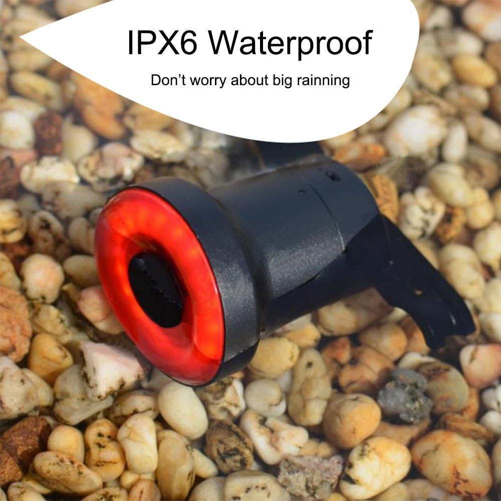 Smart Bike Tail Light Ultra Bright, Bike Light Rechargeable Auto On/Off, IPX6 Waterproof LED Bicycle Lights - Image 5