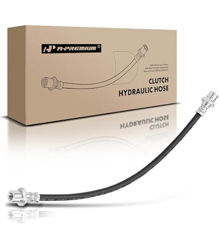 thumbnail image 2 of Complete Clutch Cable Line Kit For 92-00 Honda Civic – Master To Slave Cylinder, Stainless Steel, Black 2 of 5