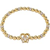 Alex and Ani Love Birds Stretch Beaded Bracelet