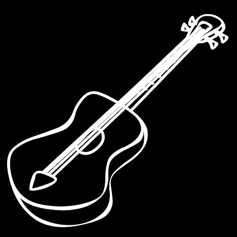 Amazon ラミネート加工ポスターホワイトギターイラストポスタープリント24 X 36 アートフレーム ポスター オンライン通販