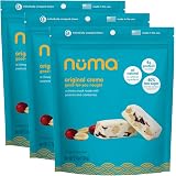 Healthy Chewy Milk Candy / Asian Nougat - Low Calorie, Low Sugar, Gluten Free, High Protein, Natural Snack with Peanuts and D