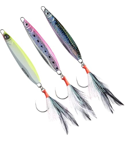 chompers fishing lures Chompers Single Tail Skirted 8ct WM Seed Red Flake (520)