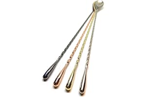 Cocktail Spoon - Bar Spoon - Mixing Spoon 12 inch / 300 mm Teardrop Stainless Steel (Cooper)