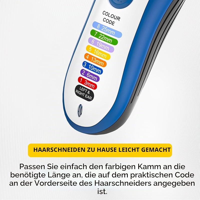 Color Pro 3-in-1-Akku-Haarschneider-Set, Bart, Ohren/Nase