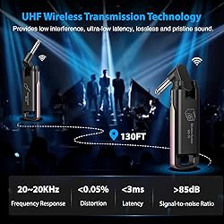 LEKATO Wireless Guitar System UHF Guitar Wireless