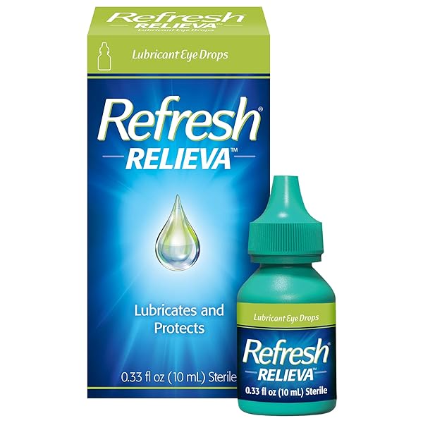 REFRESH RELIEVA LUBRICANT EYE DROPS FOR DRY EYES, 0.33 FL OZ STERILE