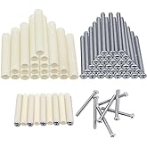 64 PCS Electrical Outlet Extender Kit Electrical Outlet Box Extender Includes 32 Pcs Outlet Spacers 32 Pcs 1-1/2 Inch 6-32 Th