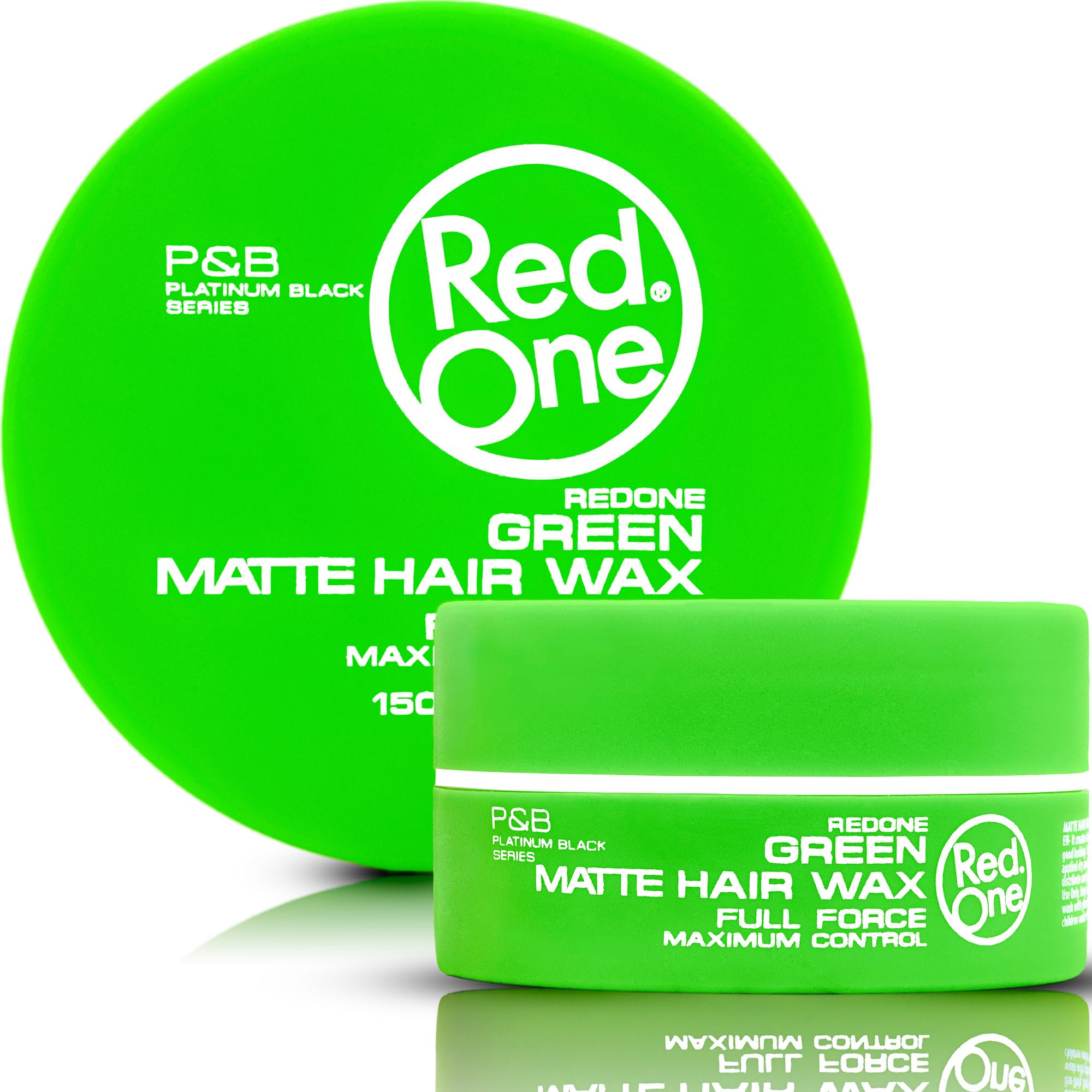 RedOne Hair Styling Matte Wax Green 150ml | Matte Look | No Shine l Wax | Ultra Hold | Men & Women Hair Wax | Coconut Scent | Maximum Control