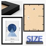 Bobeen 30x40 cm Picture Frames Pack of 3 Black 12x16 Inch Wall or Table Top view 2