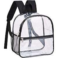 Clear Mini Backpack Stadium Approved, Water proof Transparent Backpack for Work & Sport Event