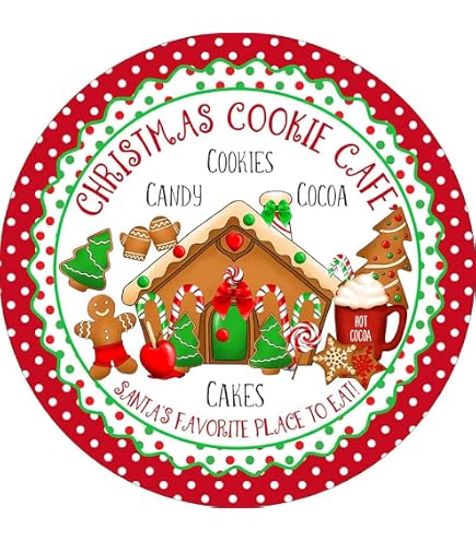 Amazon.com: Retro Metal Tin Sign - 6 X 6 Inches Christmas Cookie