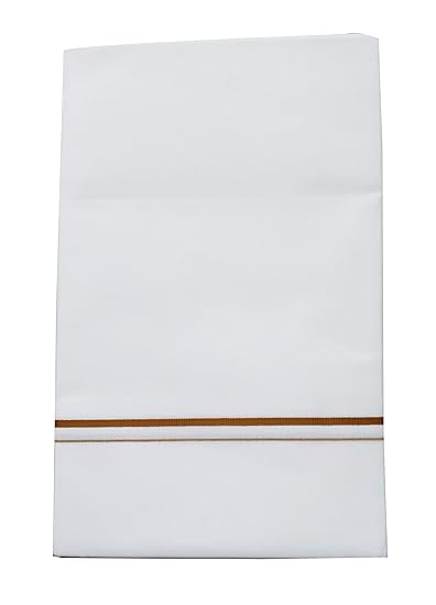Men's Bombay Dyeing Premium 100% Cotton Double Dhoti,Size-380CM*127Cm_S106,White
