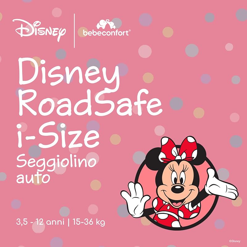 Disney RoadSafe i-Size, Seggiolino Auto, Authentic Minnie