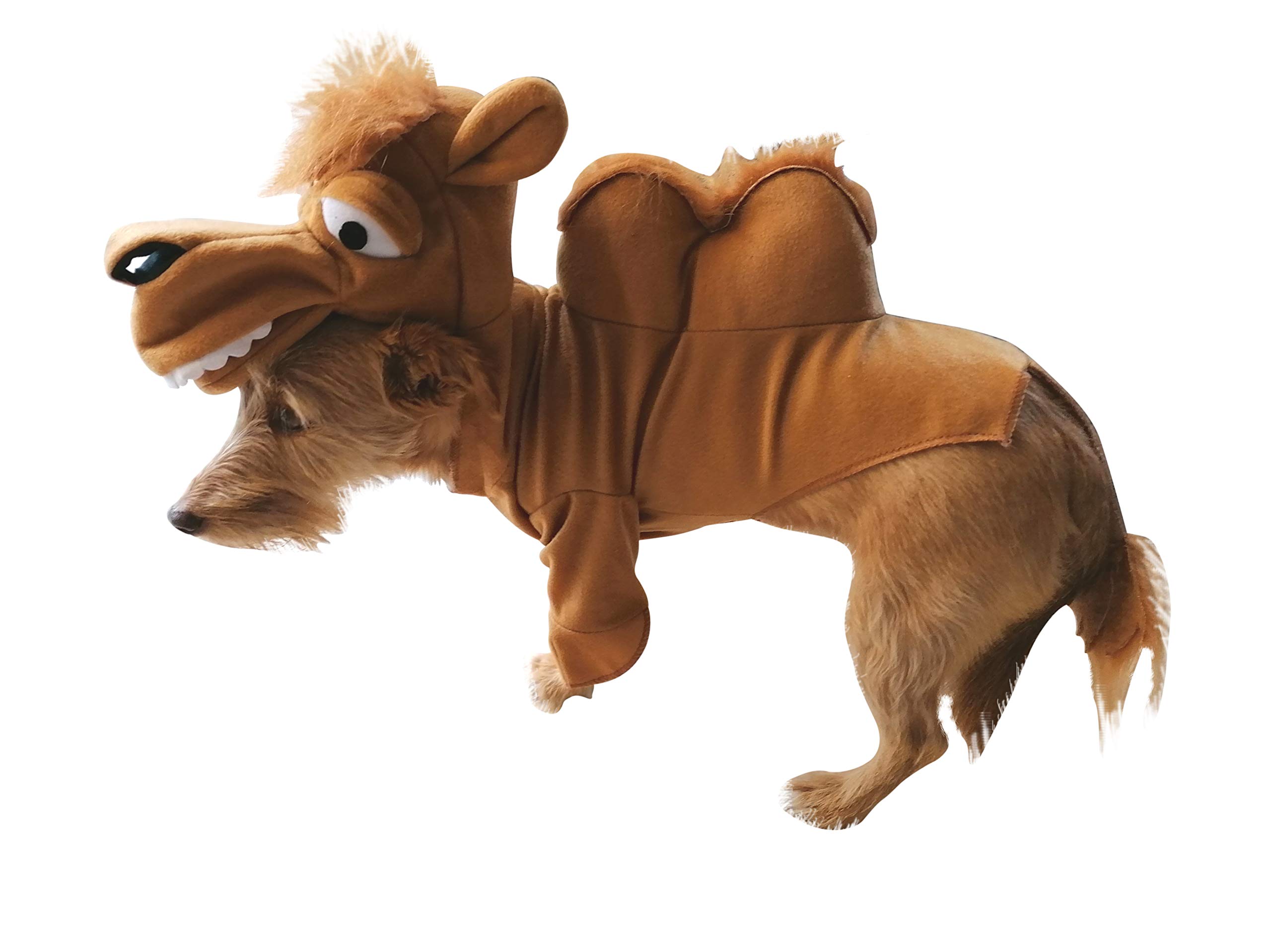 Seruna FH02 Dog Costume Camel Size M, Dog Clothing Small Medium Large Fancy Dress Costume for House Animals Carnival