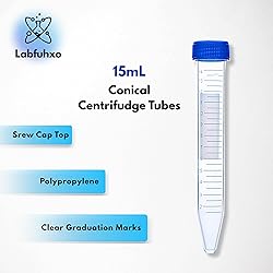 Labfuhxo 15mL Conical Centrifuge Tubes, [25 Items/1