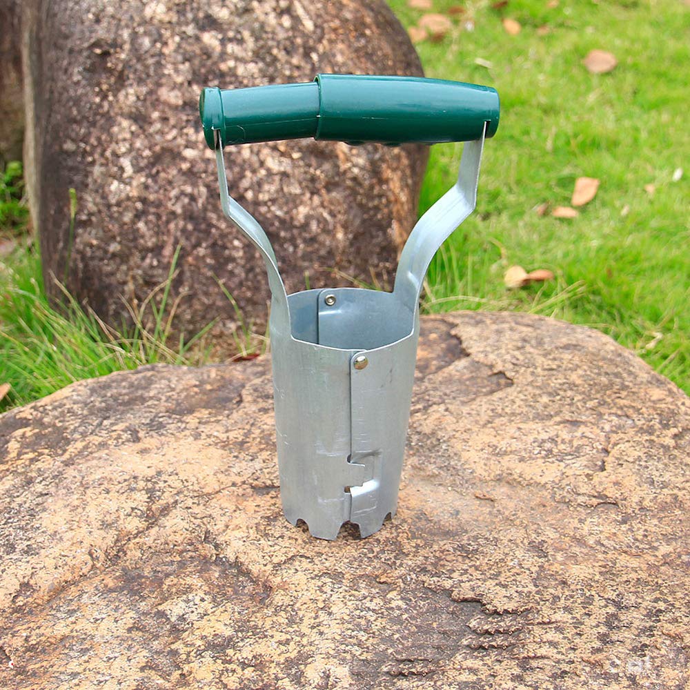 Spring Loaded Garden Bulb Seed Planter Hole Maker Gardening Hand Tool With Gauge Bulb Planters Hand Tools Equipment Umoonproductions Com