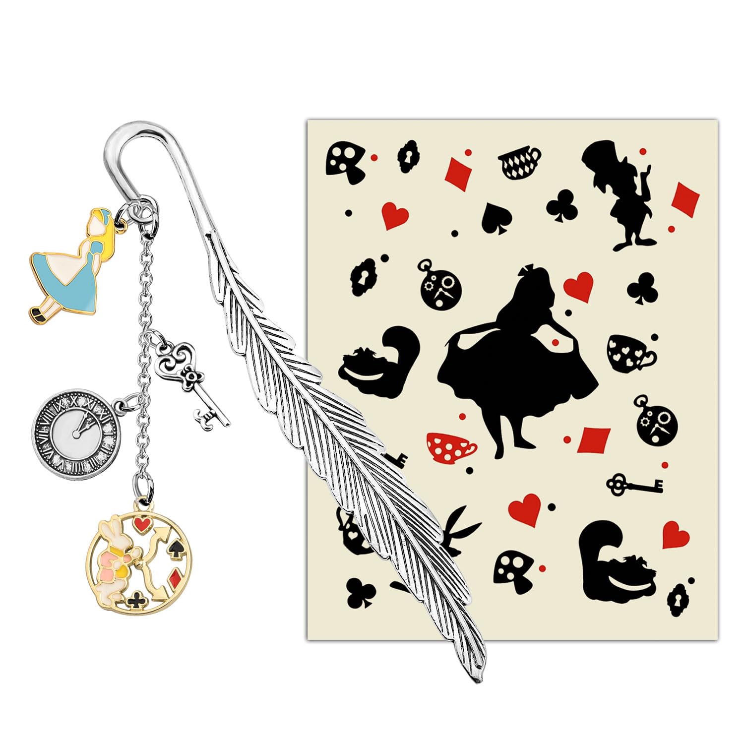 KUIYAI Wonderland Bookmark for Reader, Book Lover, Fairy Tale, Reading Lover, Literary Gift (elice bookmarkUK)