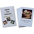 Deen Supplies Islamic Trivia Cards 100 Engaging Questions & Answers with Quranic and Hadith References | Perfect for Learning, Family Game Nights, and Islamic Gifts | All Ages, Minimalist Style